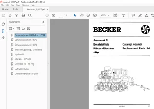 Becker Aeromat S HKP Spare Parts Manual - PDF DOWNLOAD