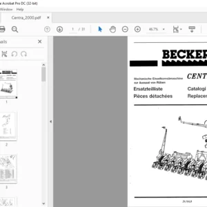 Becker Centra 2000 Parts Manual - PDF DOWNLOAD