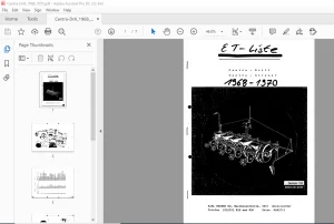 Becker Centra Drill 1968-1970 Spare Parts Manual - PDF DOWNLOAD
