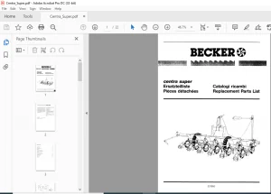 Becker Centra Super Spare Parts Manual - PDF DOWNLOAD