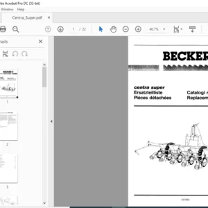 Becker Centra Super Spare Parts Manual - PDF DOWNLOAD