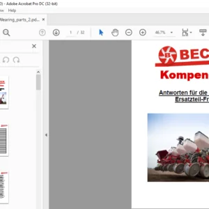 Becker Kompendium Spare Parts Manual - PDF DOWNLOAD (GERMAN)