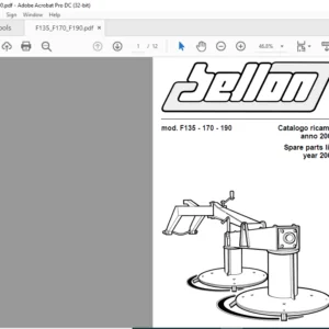 Bellon F135 170 190 Spare Parts List Manual - PDF DOWNLOAD