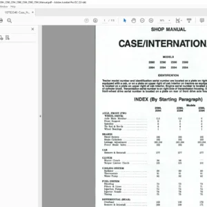 Case Ih 2090 2290 2390 2590 2094 2294 2394 2594 Shop Manual - PDF DOWNLOAD