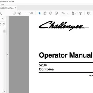Challenger 520C Combine Operator’s Manual 700738838E - PDF DOWNLOAD