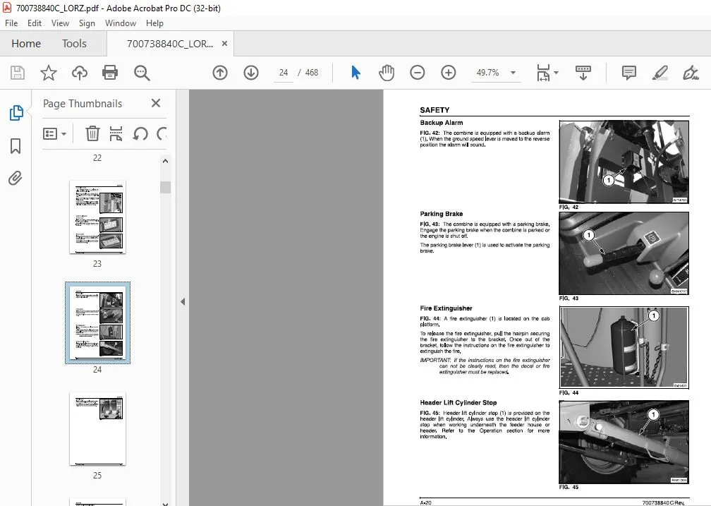 Challenger 530C CE Combine Operator Manual 700738840C - PDF DOWNLOAD - Image 4