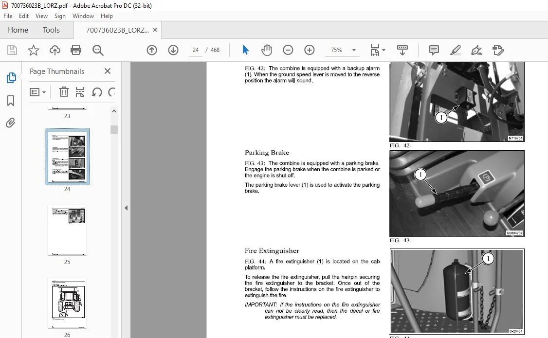 Challenger 530C CE Combine Operatorโs Manual 700736023B - PDF DOWNLOAD - Image 3