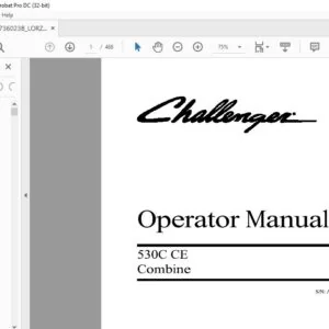 Challenger 530C CE Combine Operator’s Manual 700736023B - PDF DOWNLOAD