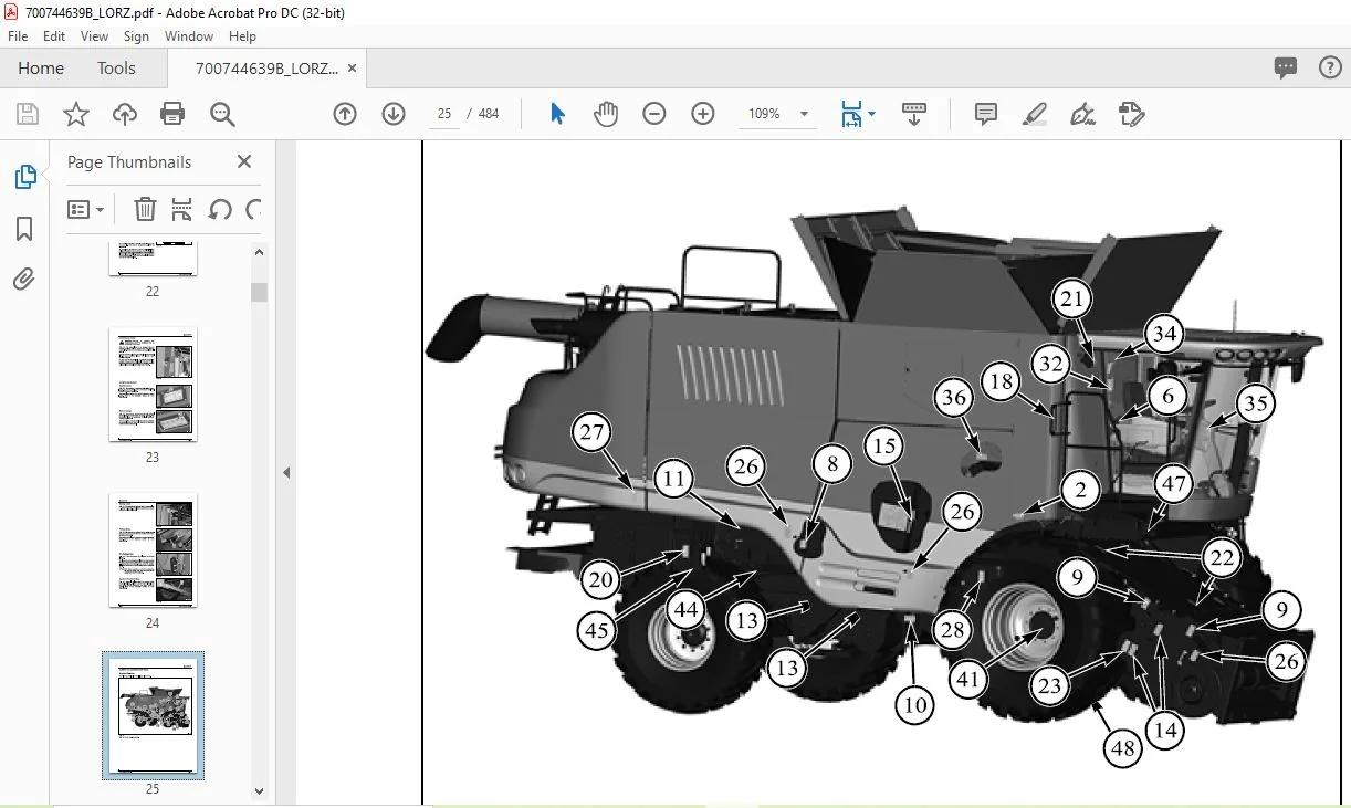 Challenger 540C 560C with AP84-4 & AP98-4 Engines Combine Operator Manual 700744639B - Image 2