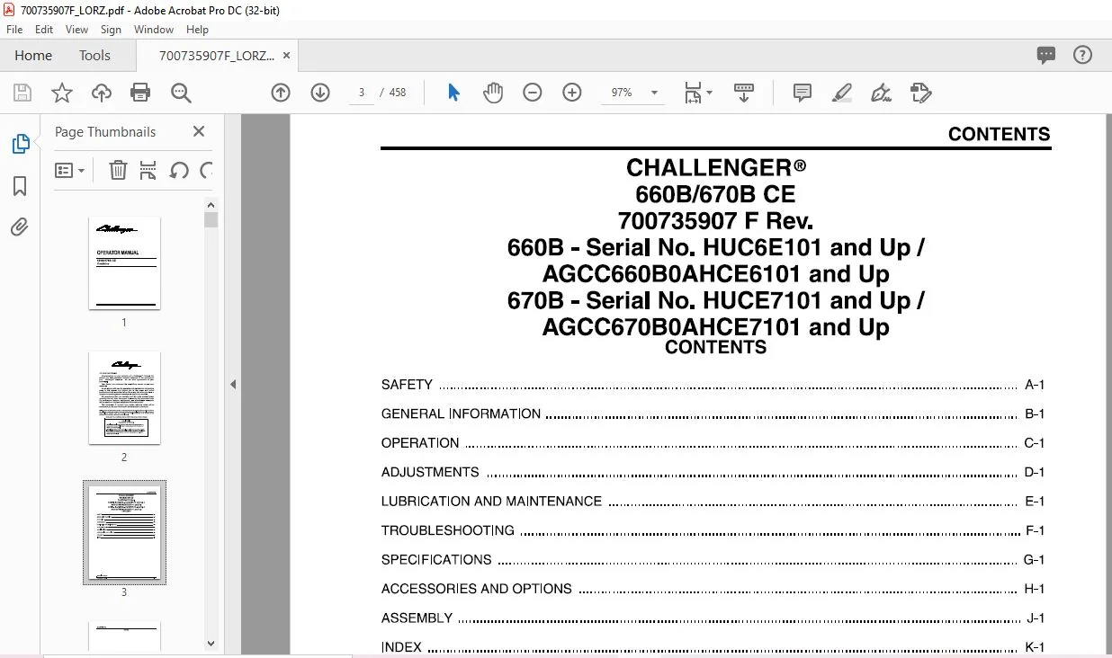 Challenger 660B 670B CE Combine Operator Manual 700735907F - PDF DOWNLOAD - Image 4