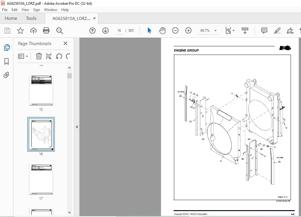 Challenger EU Applicator 3244 Terragator Chassis Repair Time Schedule_AG625810A - PDF DOWNLOAD - Image 3
