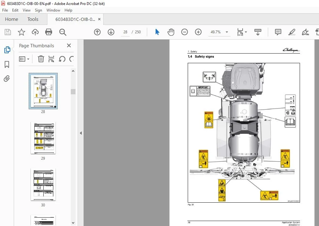 Challenger EU Applicators 1800 2400 Gallons Flotation System Operator’s Manual - PDF DOWNLOAD - Image 4