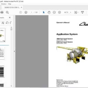 Challenger EU Applicators 1800 2400 Gallons Liquid System Operator’s Manual - PDF DOWNLOAD