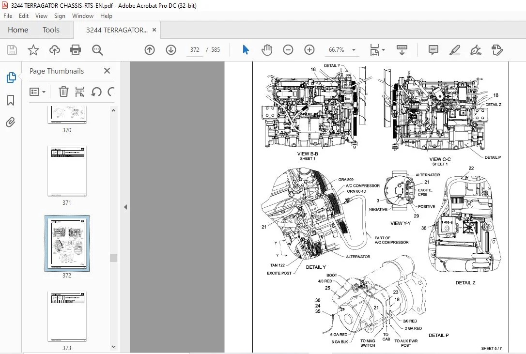 Challenger EU Applicators 3244 TerraGator Chassis Repair Time Schedule Manual AG625810A - Image 4