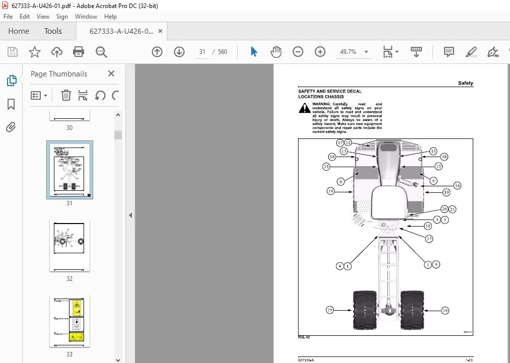 Challenger EU Applicators 3244 TerraGator Chassis Service Manual_627333-A - PDF DOWNLOAD - Image 4