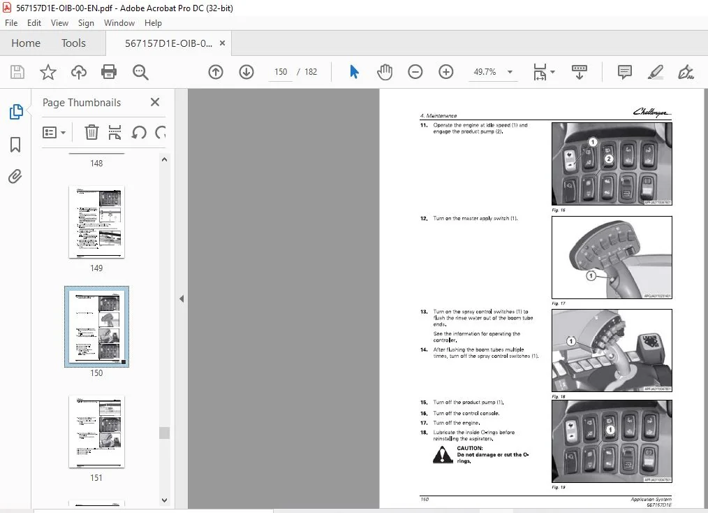 Challenger EU Applicators 900 1100 1300 Gallons Liquid System Operator’s Manual - PDF DOWNLOAD - Image 4