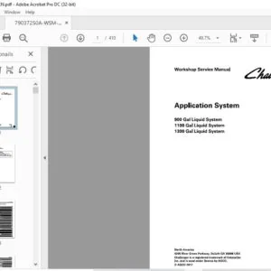 Challenger EU Applicators 900 1100 1300 Gallons Row Crop System Workshop Service Manual - PDF DOWNLOAD