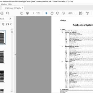 Challenger TerraGator Air Max Precision System Operator Manual PDF