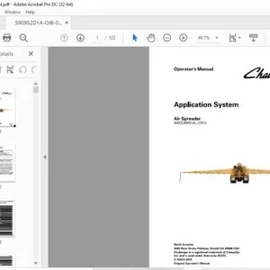 Challenger Air Spreader Operator Manual 590952D1A PDF Download
