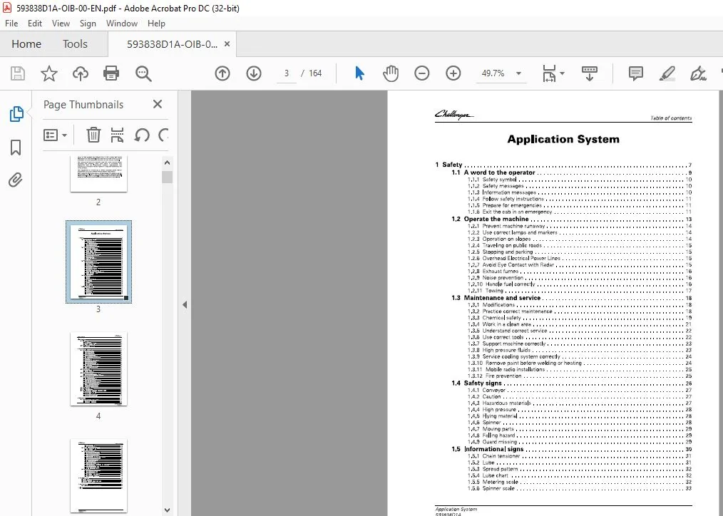 Challenger EU Applicators New Leader NL4330G4 Edge Application System Operator's Manual - Image 2