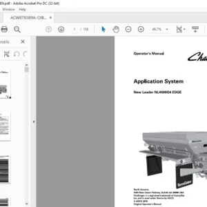Challenger EU Applicators New Leader NL4500G4 Edge Flotation System Operator’s Manual - PDF DOWNLOAD