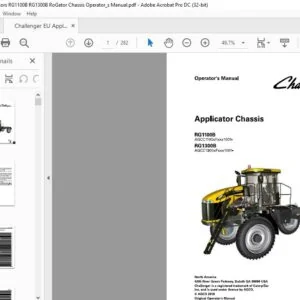 Challenger EU Applicators RG1100B RG1300B RoGator Chassis Operator_s Manual - PDF DOWNLOAD