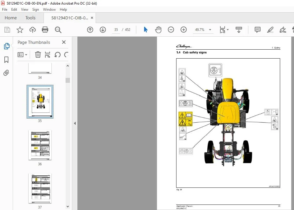 Challenger EU Applicators RG1100C RG1300C RoGator Chassis Tier 3 Operatorโs Manual - Image 3
