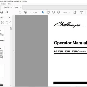 Challenger EU Applicators RG900B RG1100B RG1300B RoGator AP74 AP78 Chassis Operator’s Manual - PDF DOWNLOAD
