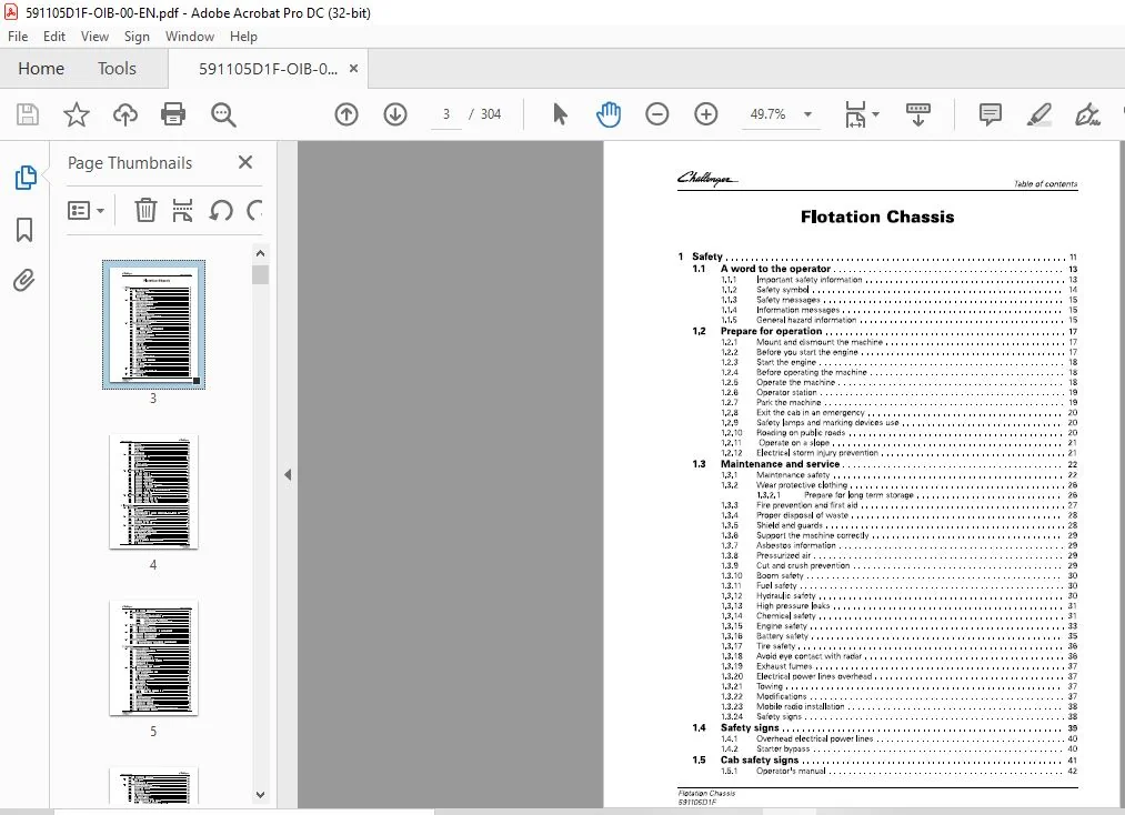 Challenger EU Applicators TerraGator TG8400B Flotation Chassis Operator’s Manual - PDF DOWNLOAD - Image 2