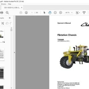 Challenger EU Applicators TerraGator TG9300B Flotation Chassis Operator’s Manual - PDF DOWNLOAD
