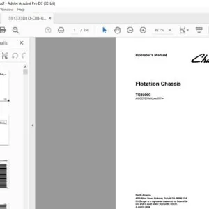 Challenger EU Applicators TerraGator TG9300C Flotation Chassis Operator’s Manual