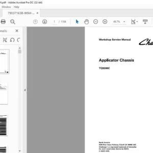 Challenger EU Applicators TerraGator TG9300C Flotation Chassis Workshop Service Manual