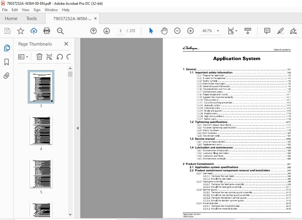 Challenger New Leader NL4258G4 EDGE Application System Workshop Service Manual - Image 3