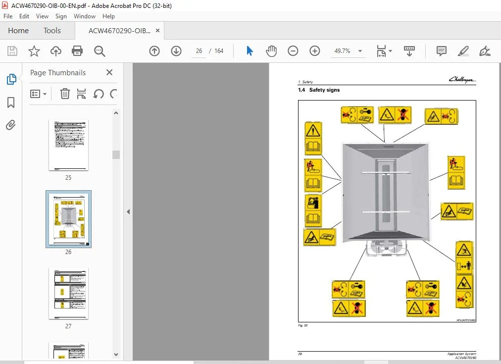 Challenger New Leader NL4330G4 Application System Operator's Manual ACW4670290 - Image 2