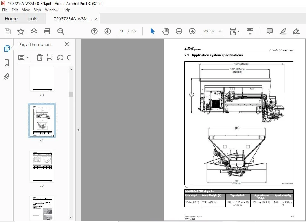 Challenger New Leader NL4330G4 EDGE Application System Workshop Service Manual - Image 2