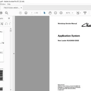 Challenger New Leader NL4330G4 EDGE Application System Workshop Service Manual
