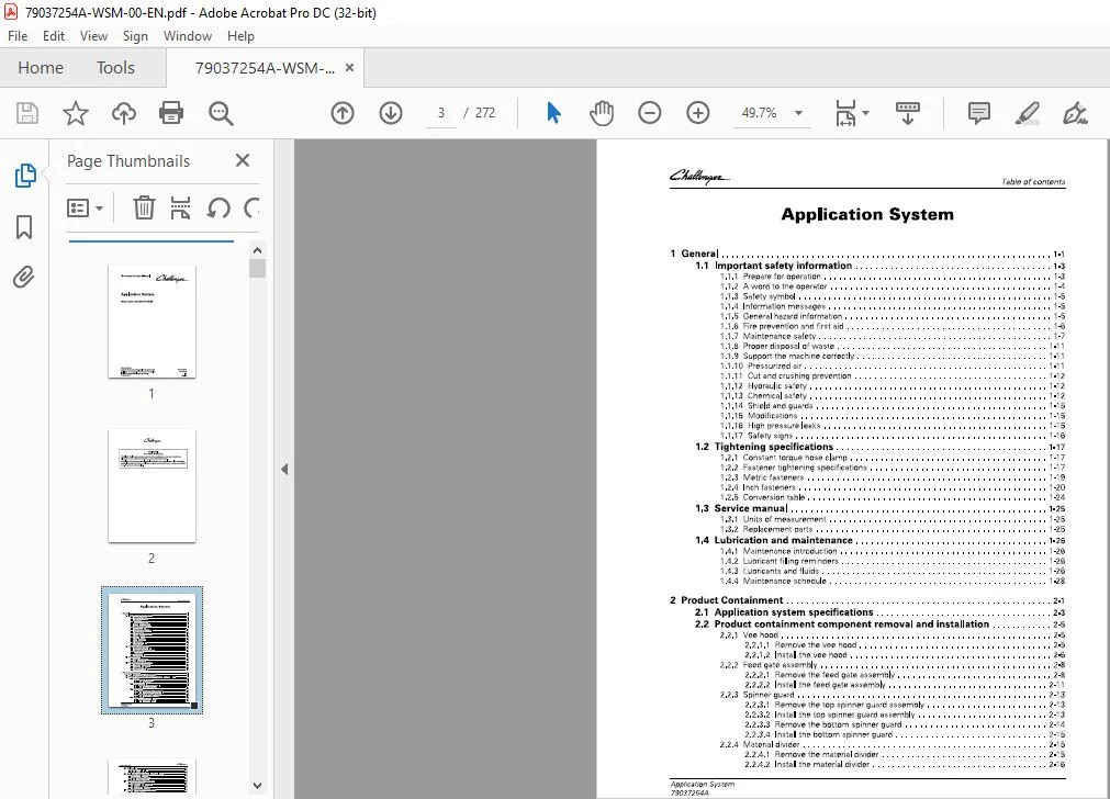 Challenger New Leader NL4330G4 EDGE Application System Workshop Service Manual - Image 4