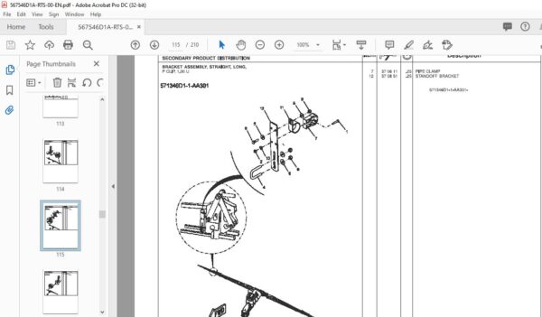 Challenger RG700 Rogator Liquid System Repair Time Schedule Manual ...