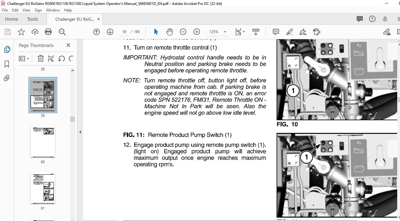 Challenger RG900 RG1100 RG1300 Liquid System Operator Manual - PDF DOWNLOAD - Image 2
