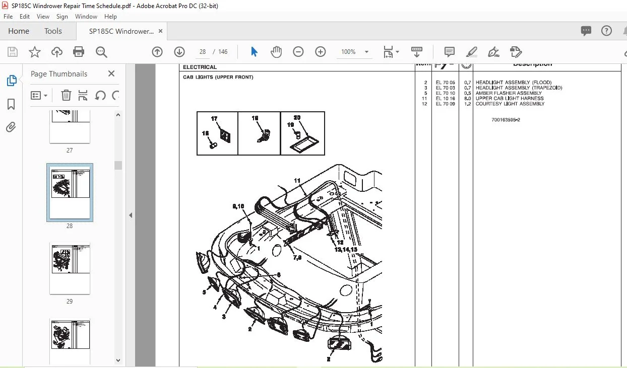 Challenger SP185C Windrower Repair Time Schedule Manual 79032861B - PDF DOWNLOAD - Image 4