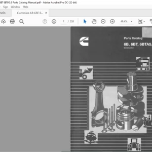 Cummins 6B 6BT 6BTA5.9 Parts Catalog Manual - PDF DOWNLOAD