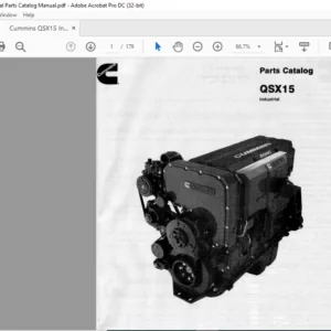 Cummins QSX15 Industrial Parts Catalog Manual - PDF DOWNLOAD