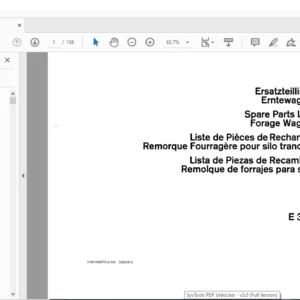 DEUTZ FAHR E325 Spare Parts MANUAL - PDF DOWNLOAD