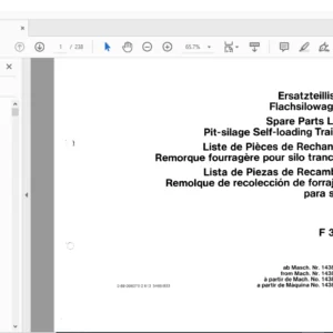 DEUTZ FAHR F 390 Spare Parts Manual - PDF DOWNLOAD