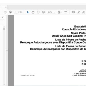 DEUTZ FAHR K350 K350S Spare Parts manual - PDF DOWNLOAD
