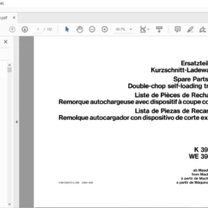 DEUTZ FAHR K390 WE 390LK Spare Parts manual - PDF DOWNLOAD