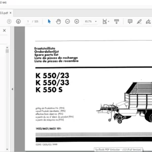 DEUTZ FAHR K550-23_550-33 Spare Parts manual - PDF DOWNLOAD