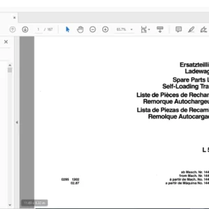 DEUTZ FAHR L 530 Spare Parts Manual - PDF DOWNLOAD