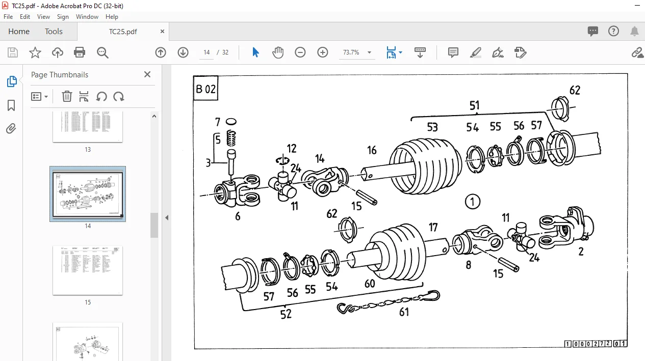 DEUTZ FAHR TC 25 Spare Parts Manual - PDF DOWNLOAD - Image 3