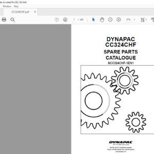 DYNAPAC CC324CHF Spare Parts Catalogue SCC324CHF-1EN1 - PDF DOWNLOAD